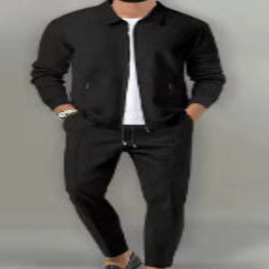 Men's Slim-Fit Zipper Cardigan Jacket - Modern Casual Suit Style