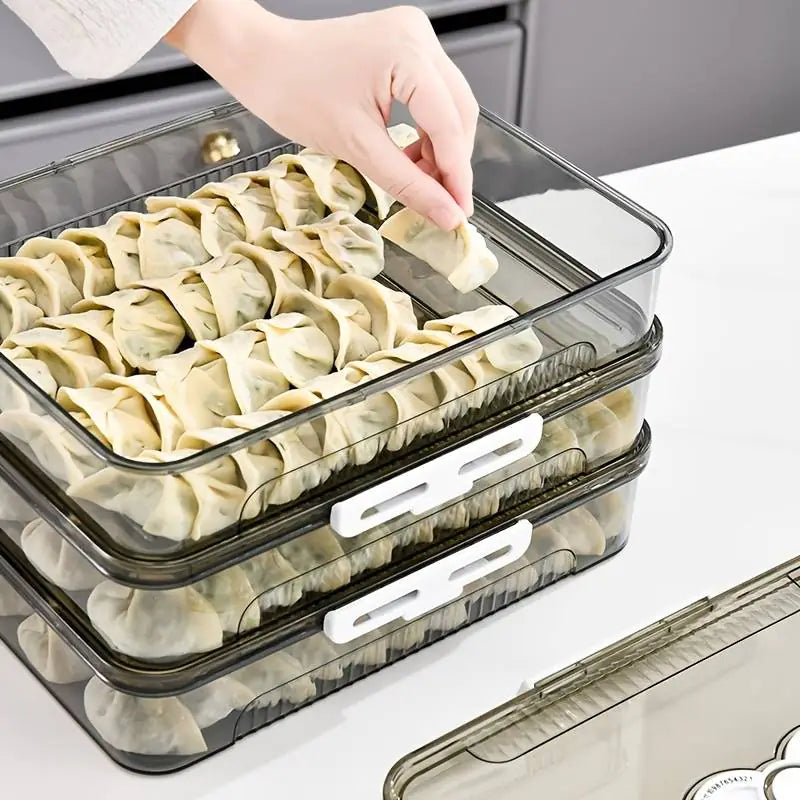 Transparent Dumpling Storage Box